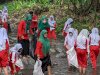 Kegiatan Bersih - Bersih Sungai Poitan Dari SMP Negri 2 Karangnongko