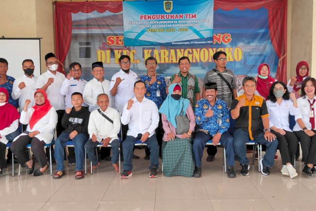 Pengukuhan TIM Rehabilitasi Bersumberdaya Masyarakat (RBM) Tingkat Kecamatan Karangnongko Periode 2022-2025