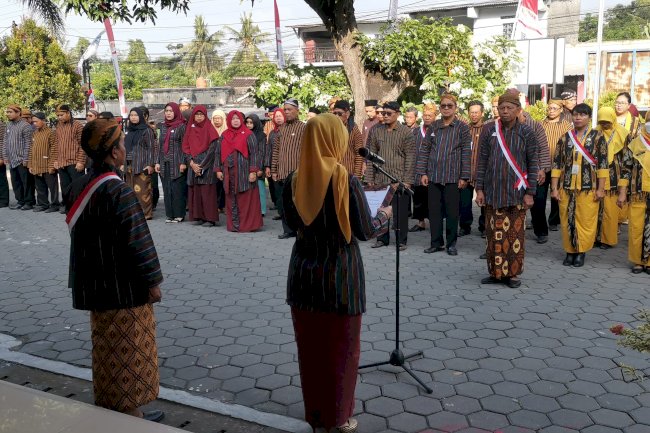 Upacara Peringatan Hari Jadi Kabupaten Klaten ke-221 di Kecamatan Karangnongko