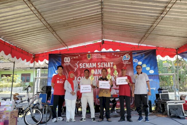 Lomba Tumpeng dan Senam Sehat Warnai Peringatan HUT Klaten & HUT RI di Karangnongko