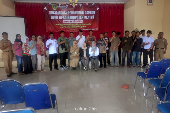 Sosialisasi Perda Ideologi Pancasila dan Wawasan Kebangsaan di Kecamatan Karangnongko