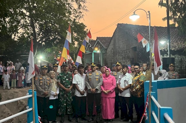 Peresmian Jembatan Presisi Merah Putih di Desa Gumul