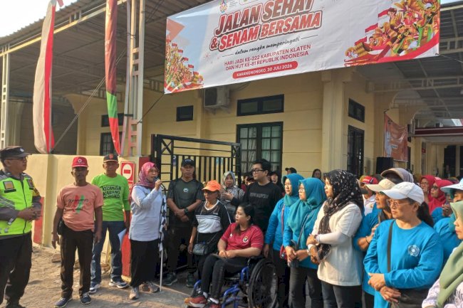 Jalan Sehat dan Senam Bersama Semarak Hari Jadi Kabupaten Klaten ke-222 dan HUT ke-81 Kemerdekaan RI