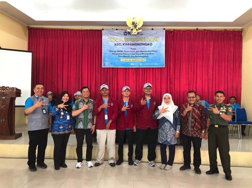Mahasiswa KKN PPM UNISRI 2025 Diterima Resmi di Kecamatan Karangnongko