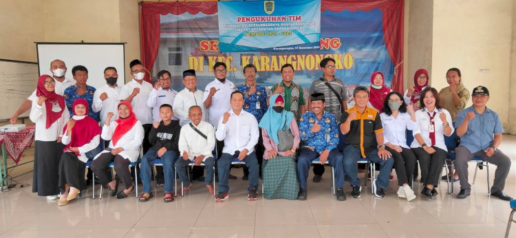 Pengukuhan TIM Rehabilitasi Bersumberdaya Masyarakat (RBM) Tingkat Kecamatan Karangnongko Periode 2022-2025