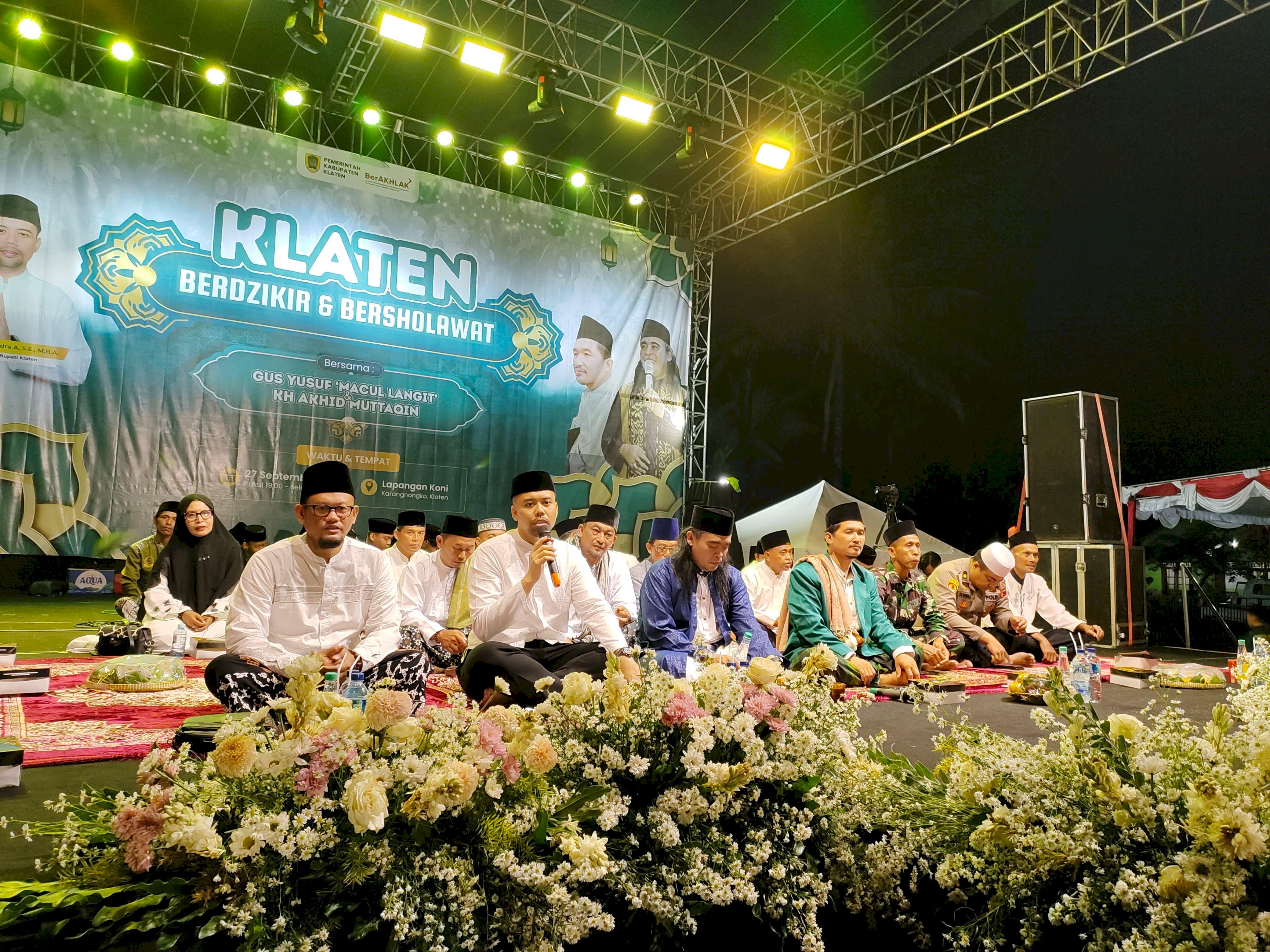 Kecamatan Karangnongko Menjadi Tuan Rumah Klaten Berdzikir dan Bersholawat