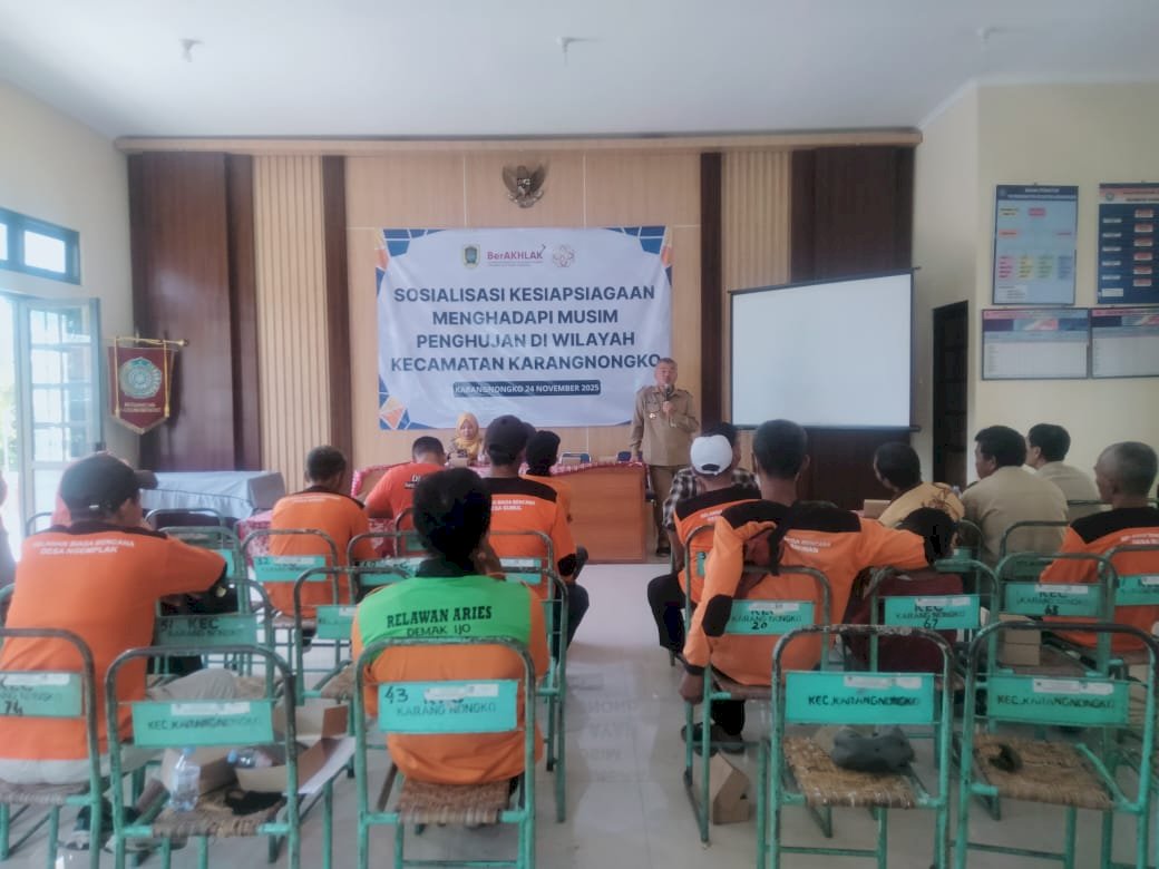 Sosialisasi Kesiapsiagaan Menghadapi Musim Penghujan di Kecamatan Karangnongko