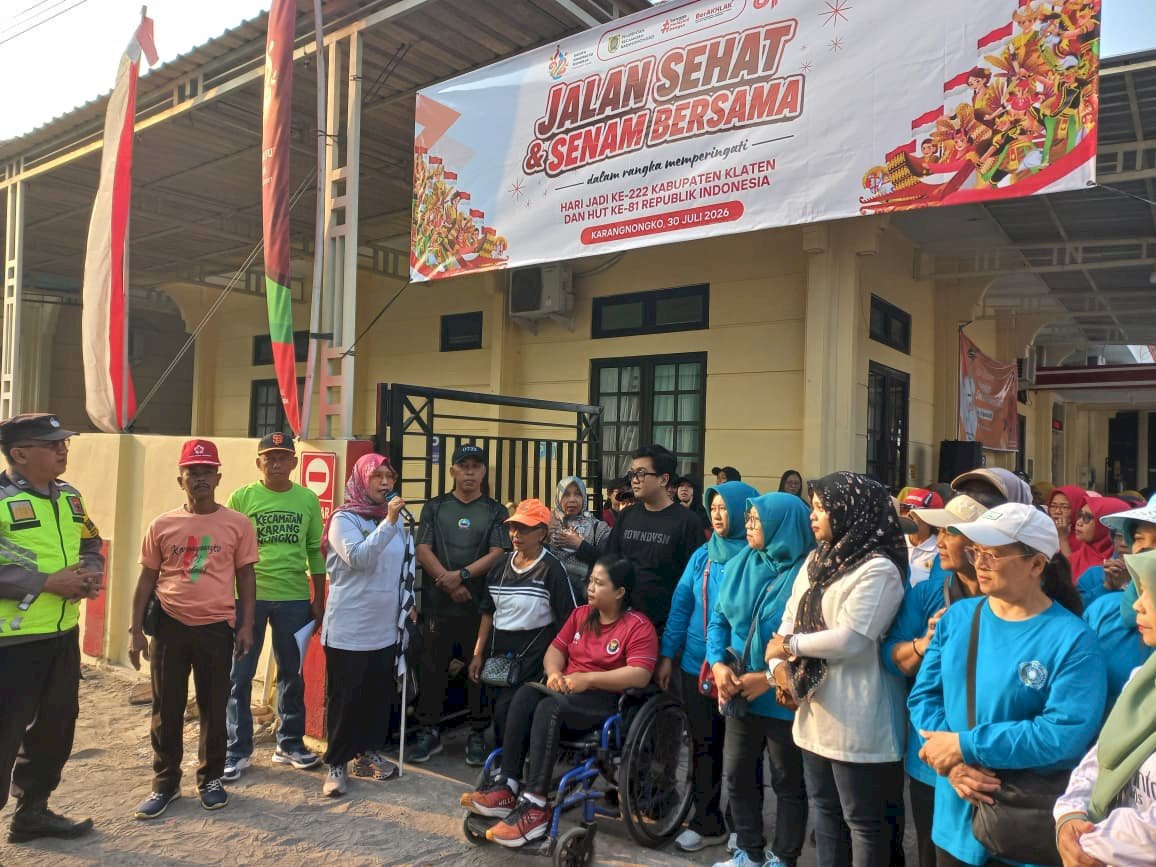 Jalan Sehat dan Senam Bersama Semarak Hari Jadi Kabupaten Klaten ke-222 dan HUT ke-81 Kemerdekaan RI